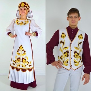 Женский костюм-трансформер (С-127) и мужской костюм (С-123)